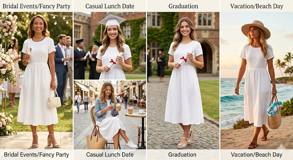 White Midi Dress