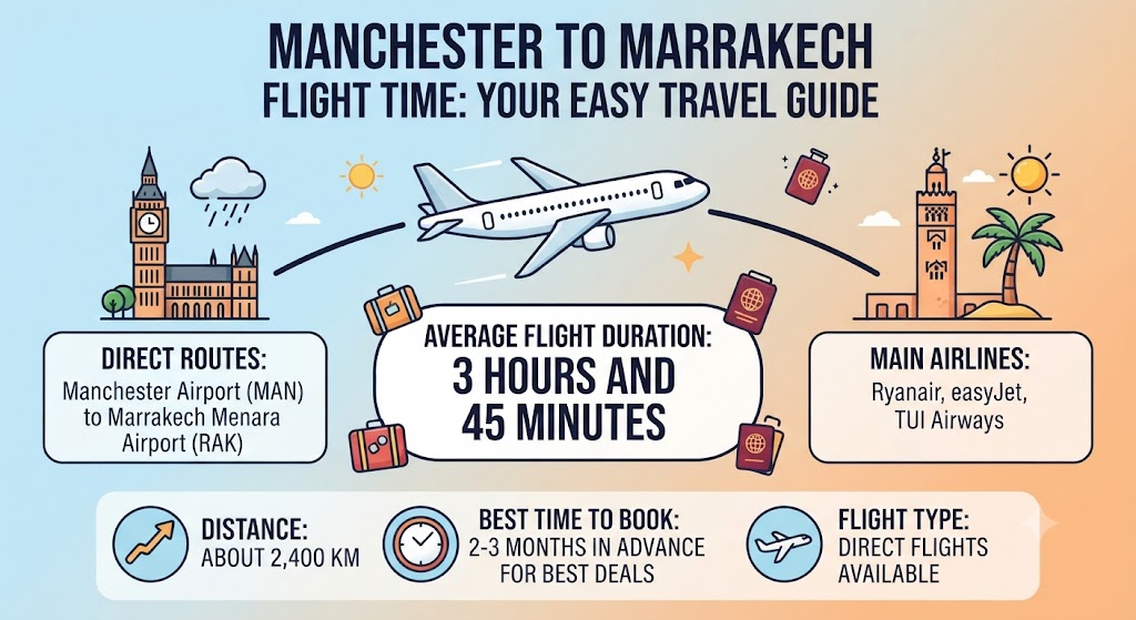 Manchester to Marrakech Flight Time